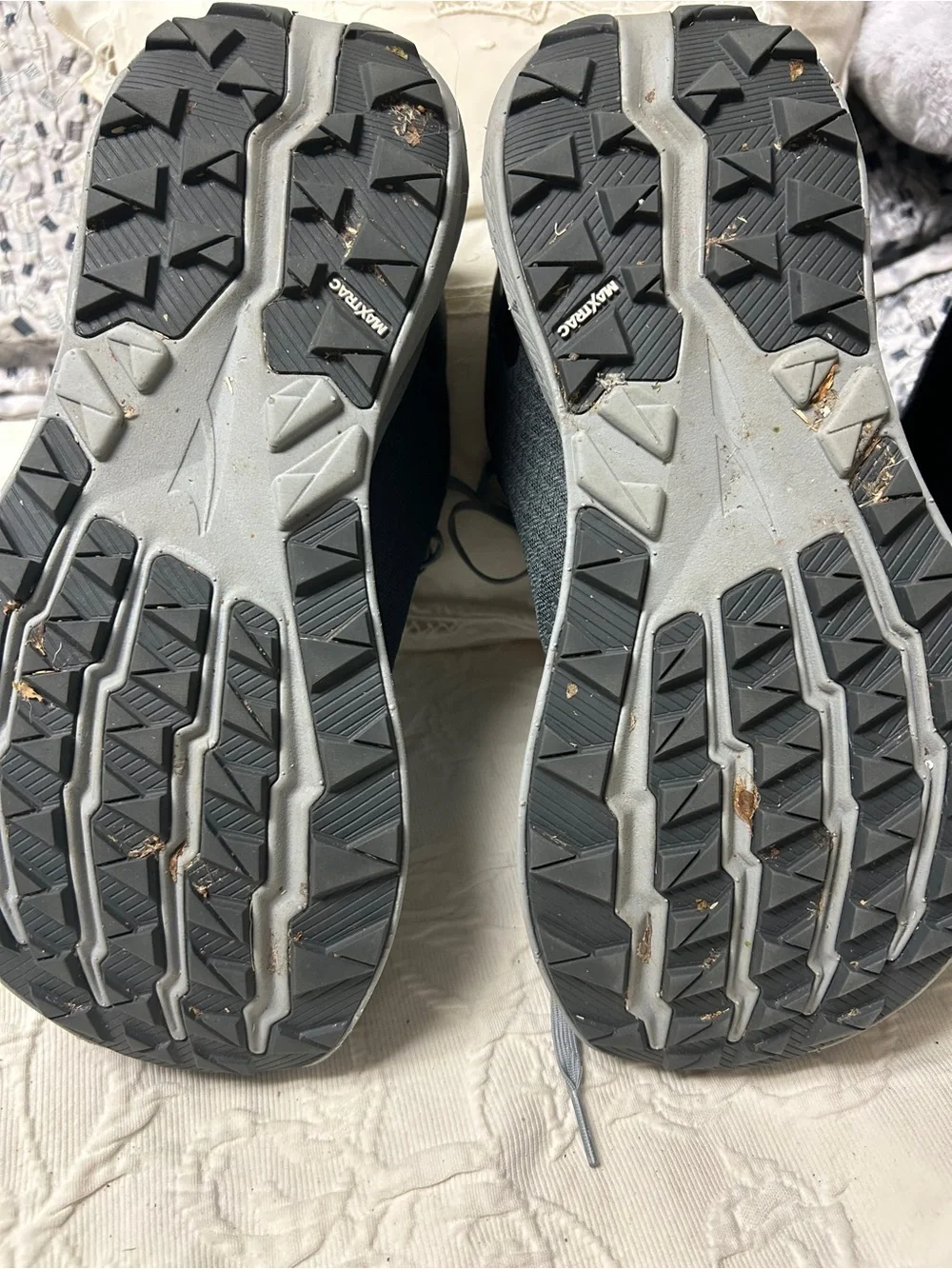 Altra trail runners Graphite- Gray gear tested less than 5 miles wear.